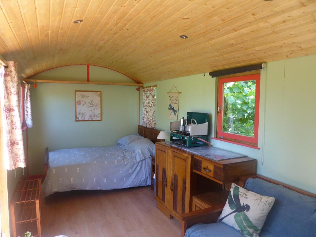 Rosa The Cosy Cabin - Gypsy Wagon - Shepherds Hut, River Views Off-Grid Eco Living Pedrogao Grande Kültér fotó